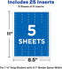 Avery-Dennison 89105 White Binder Spine Inserts, 1-1/2-Inch Capacity, 25/PK