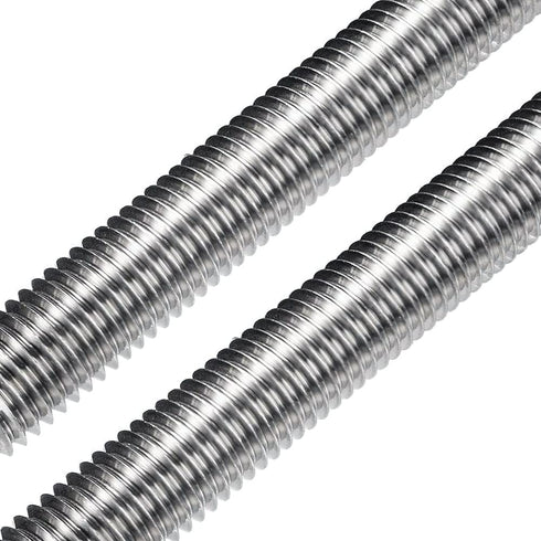 Beduan 304 Stainless Steel Long Threaded Screw, M4-0.7 Thread Pitch, Fully Threaded Rod, 250 mm Length (Pack of 2)