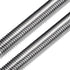 Beduan 304 Stainless Steel Long Threaded Screw, M4-0.7 Thread Pitch, Fully Threaded Rod, 250 mm Length (Pack of 2)