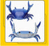 Opexicos Crab Shaped Pen Holder - Weightlifting Design, Bright Colors, Animal Simulation