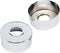 30mm High Stainless Steel Circular Plane Faucet Decorative Cover, 2pcs for 3/4inch Pipe