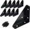 2-9/16" Corner Brace L Bracket for Wood 10 Pack Solid Steel Triangle