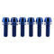 Titanium Ti Allen Hex M5x16 18mm Tapered Head Bolt with Washer Screw for Bicycle Stem Parts, Pack of 6