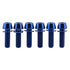 Titanium Ti Allen Hex M5x16 18mm Tapered Head Bolt with Washer Screw for Bicycle Stem Parts, Pack of 6