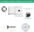 8-10mm (100 Pack) Mounting Clips for Permanent Outdoor Lights, LED Strip Lights with Self-Adhesive Tape + Screws, Ideal