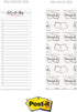 Motivational Sticky Note Checklist Set of 3, Black and Red To Do Note Pads, 50 Sheets Per Pad, Made in USA