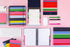 Kate Spade New York Soft Cover Triple Notebook Set, 3-Pack, Lined Travel Journals with 80 Pages Per Book, Sunny Day