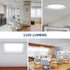 6 1100 5 2700K-5000K, Dimmable, DBS60-S1W, Leviton in. Square Baffle Slim Downlight, Lumens, CCT Color Selectable White