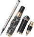 Gullor Retro Culture Jinhao Rollerball Pen, 3D Dragon King Play Pearl Pattern, Grey