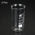 PATIKIL 100ml Tall Form Glass Beaker, 2 Pack, 3.3 Borosilicate Glass Measuring Cups with Spout