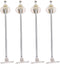 KALLORY 4pcs Kitchen Cabinet Hinges Drop Leaf Support Rod Set, Iron Cupboard