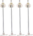 KALLORY 4pcs Kitchen Cabinet Hinges Drop Leaf Support Rod Set, Iron Cupboard