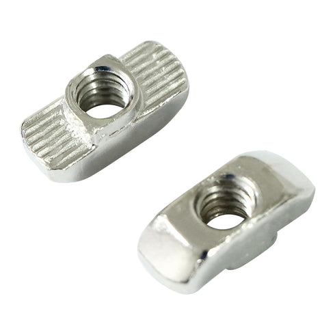 1/4"-20 Threaded Standard Steel Drop in T-Nut, Accessory Hardware Nuts for 15 40 Series Aluminum Profiles