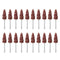 20Pcs Sanding Cone Grinding Wheel - Cone Shape Sandpaper Tapered Cartridge Roll Sanding Polishing Flap Wheel 80 Grit