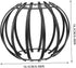 Zerodeko European and American Iron Simple Chandelier, Vintage Industrial Metal Wire Cage Lamp Shade