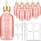 Pink Dropper Bottles 4oz, Bumobum Oil Bottles for Hair Glass Eye Dropper