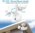 60W IP65 6000LM 6500K Olafus Flood Lights Dusk to Dawn Outdoor Lighting, Waterproof LED Security Light with Photocell