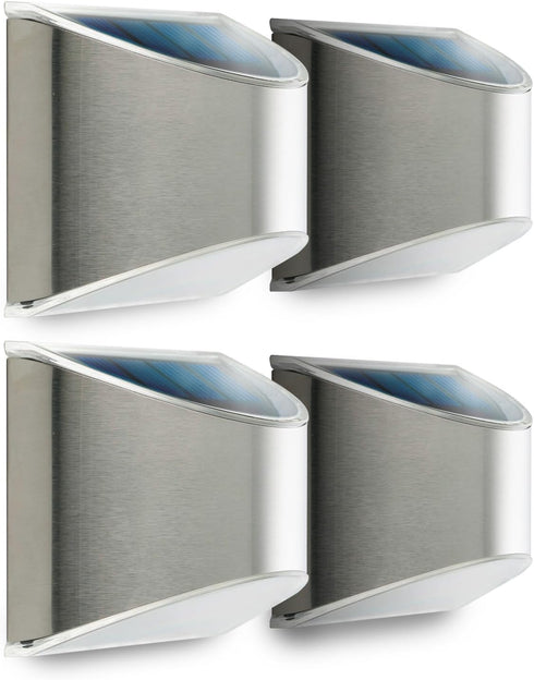 Home Zone Security Solar Wall Lights - Decorative Outdoor Solar Fence Post