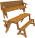 Woodworking Plan to Build a Convertible Folding Bench/Picnic Table (Not a RTA