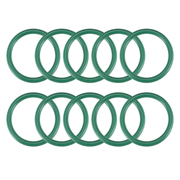 uxcell Fluorine Rubber O-Rings, FKM Seal Gasket for Machinery Plumbing, 34mm OD 27mm ID 3.5mm Width, Green, Pack of 10