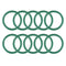 uxcell Fluorine Rubber O-Rings, FKM Seal Gasket for Machinery Plumbing, 34mm OD 27mm ID 3.5mm Width, Green, Pack of 10