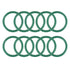 uxcell Fluorine Rubber O-Rings, FKM Seal Gasket for Machinery Plumbing, 34mm OD 27mm ID 3.5mm Width, Green, Pack of 10