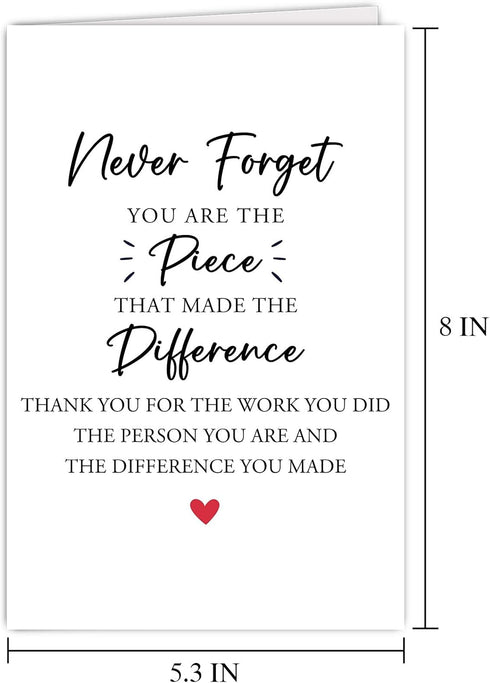 Supoeguk Thank You Card for Boss, Appreciation Gifts for Leader Manager, Boss Day Gift for Him Her, Never Forget You