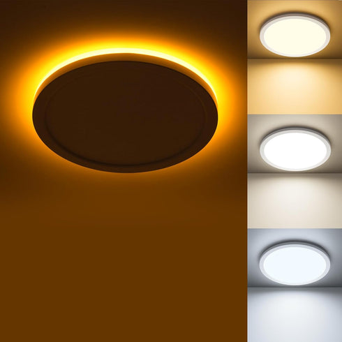 Matane LED Flush Mount Ceiling Light Fixture with Night Light, 1800LM 3000K/4000K/5000K