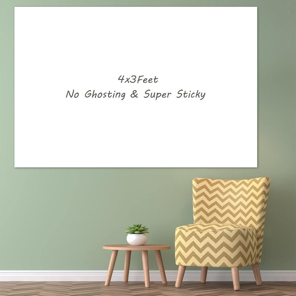 Nortix White Board Wallpaper, 3 ft x 4 ft Super Sticky Whiteboard Contact Paper for Wall, Table, Doors