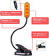 Dimming, 1600K 625nm hooga Amber Book Light Blue Light Blocking Reading Light for Bed, Stepless Rechargeable Clip-On