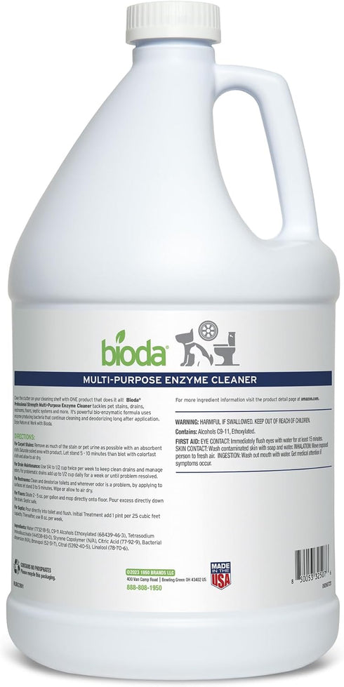 1 Bioda Multi-Purpose Probiotic Enzyme Cleaner and Deodorizer | Professional Strength | Trash Can Deodorizer, Pet