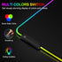 Large RGB Gaming Mouse Pad with 15 Light Modes, Touch Control, Extended Soft Keyboard Mat, Non-Slip Rubber Base