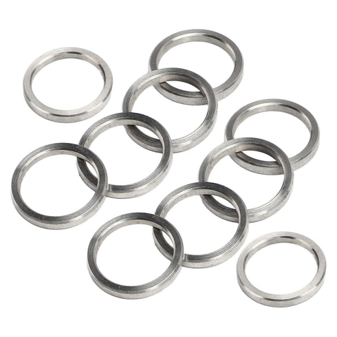 10Pcs Metal Washer Assortment, Stainless Steel Hardware Accessory Part Set Kit, 15mm OD 12mm ID Washer Set