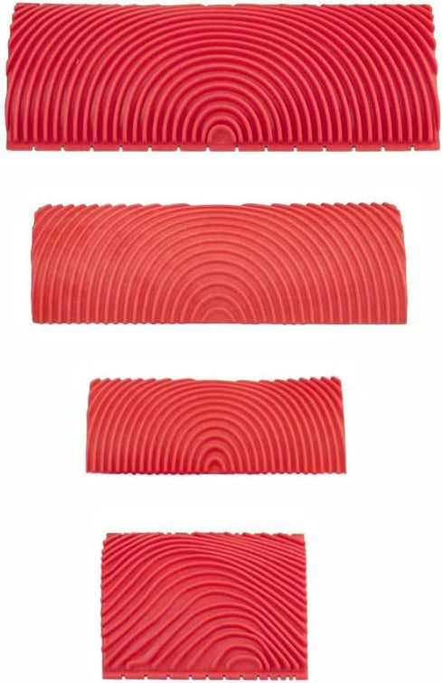 4 Pieces Wood Graining Tool, Rubber Knurling Tool for Wood Pattern Graining on All Surfaces