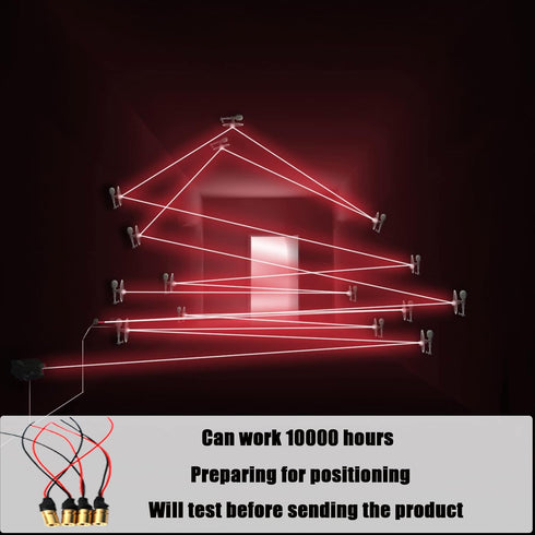 650nm Red Light Laser Module Industrial Adjustable Focal Length (6mm-Line-4packs)
