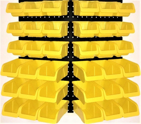WallPeg Pegboard Bins, Garage Organization Parts Bin Kit, Larger Size Bins for Home, Office, Crafts