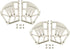 Amagogo 2 Sets 3 Cabinet Flip Shoes Drawer Cabinet Hinges Flip Drawer Hinge Mounting Accessories Shoe Rack Hinges