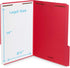 Blue Summit Supplies Red Legal File Folders with Fasteners, Legal Size, 50 Pack, Durable 2 Prongs