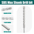 SDS Max Rotary Hammer Drill Bit, 1-3/8 in x 18 in (35 x 460mm) for Concrete, Brick, and Cement
