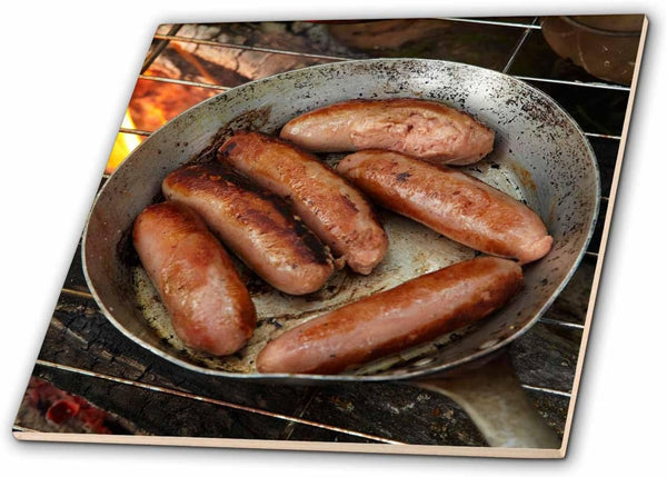 3dRose Cuisine, Sausages on Campfire, South Island, New Zealand-AU02 DWA6615 - David