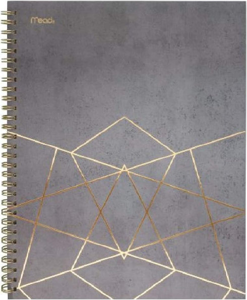 Mead Spiral Notebooks, 1 Subject, College Ruled Paper, 80 Sheets, Modern Chic, 3 Pack