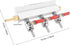 3 CO2 Pssopp Way Gas Distribution Manifold, Durable Aluminum and Stainless Steel Beer Dispensing Tool, Efficient