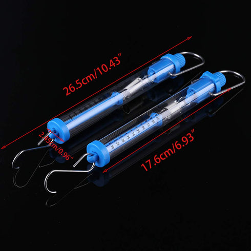 Dynamometer Spring Scale Transparent Spring Balance Hanging Tube Spring Scale 2.5N/10N for Physical Experiment