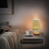 YEGAME Sage Green Solid Color Bedside Table Lamp for Bedroom Nightstand, Small Eye Care LED Desk Reading Lamp USB Port