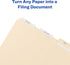 Avery Ultra Tabs / File Tabs 3" x 1.5" / 2-Side Writable, White / 24 Tabs Per Pack, 2-Pack, 48 Total