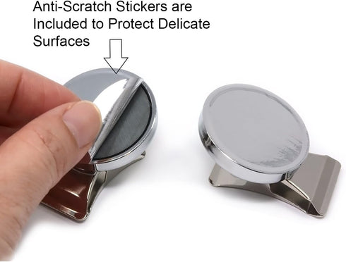 CMS Magnetics Super Strong Colorful Ceramic Magnets - 4-Pack Clips for Whiteboards, Refrigerators, Office, School