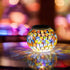 OKQYIMAQQ Solar Table Light, Solar Mosaic Lights Color Changing Solar Glass Ball Garden Lights Waterproof Outdoor Night