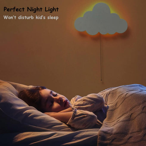 Azorteja Cloud-Night-Light for Bedroom, Kawaii Kids Cloud Lights Baby Nursery, Cute Floating Lamp Room Decor