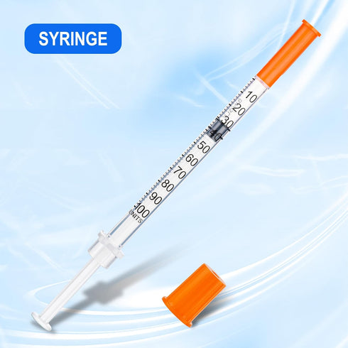 Maydeyy 100 Pack 30G-5/16"(8mm) 1cc Lab Supplies Disposable Liquid Measurement Tool, Individually Wrapped