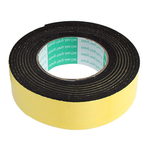 5 4M 40mm 3mm uxcell Pcs x Single-Side Adhesive Sound Insulation Sponge Foam Tape Yellow